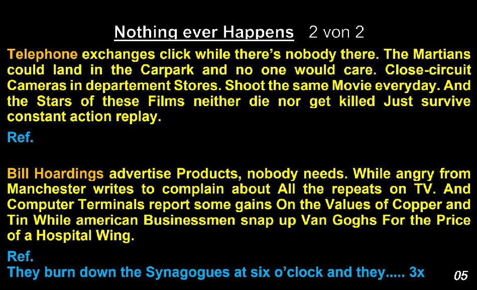 05 Nothing ever Happens2 - Prompter bgb
