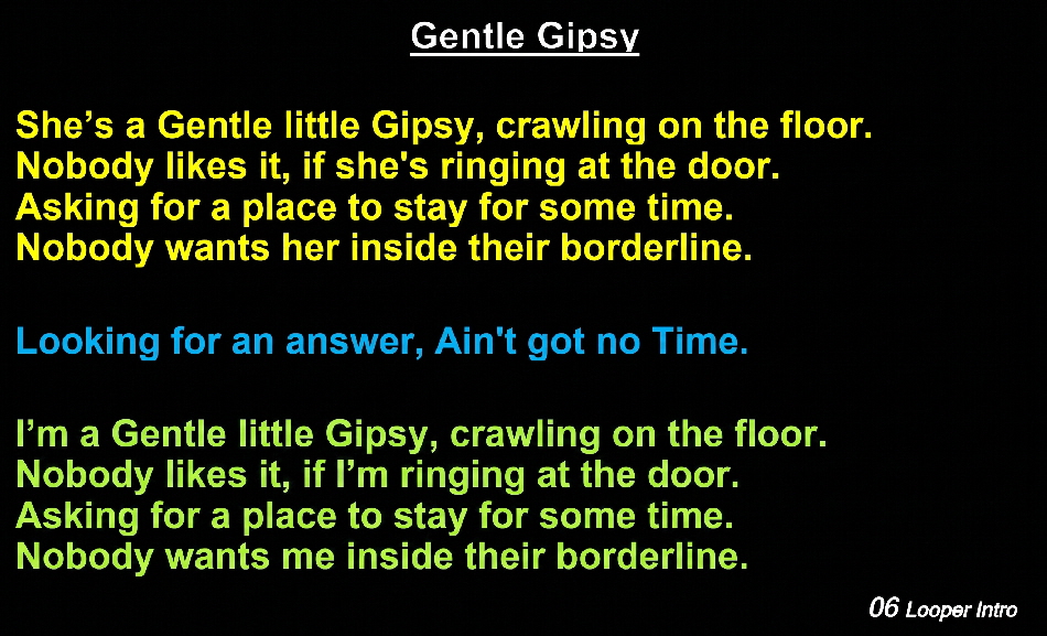06 Gentle Gipsy - Prompter bgb